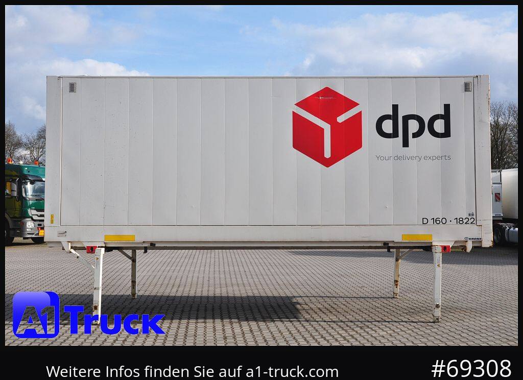 Kofferaufbau KRONE WB BDF 7,45 Koffer,  2770mm innen, beschädigt: das Bild 14