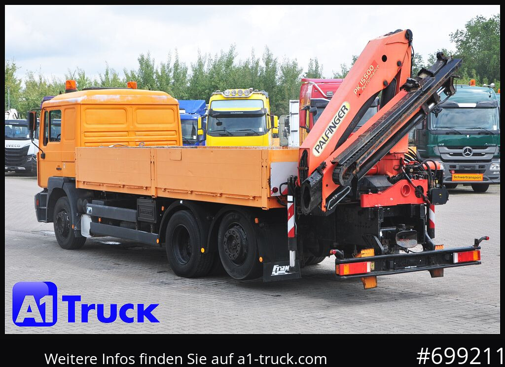 Pritsche LKW, Autokran MAN MAN F 2000 26.464 Intarder Kran PK 15.500 Funk,: das Bild 10