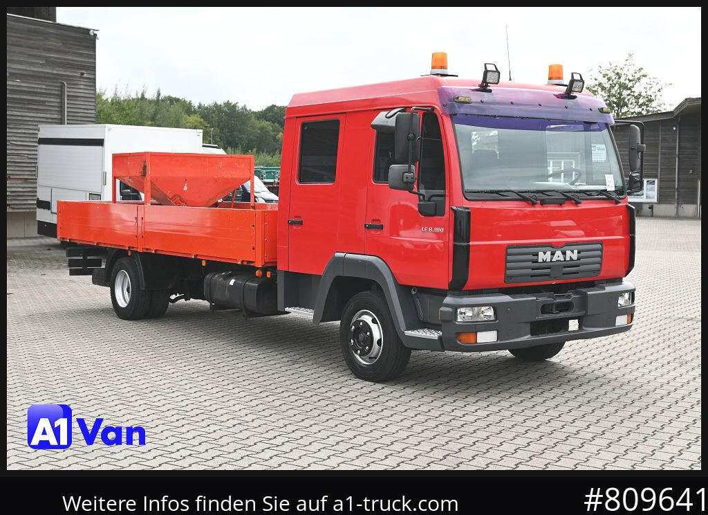 MAN MAN LE 8.180 Pritsche Doka, Automatik, AHK, 6-Sitzer - Pritsche Transporter: das Bild 1 MAN MAN LE 8.180 Pritsche Doka, Automatik, AHK, 6-Sitzer - Pritsche Transporter: das Bild 1