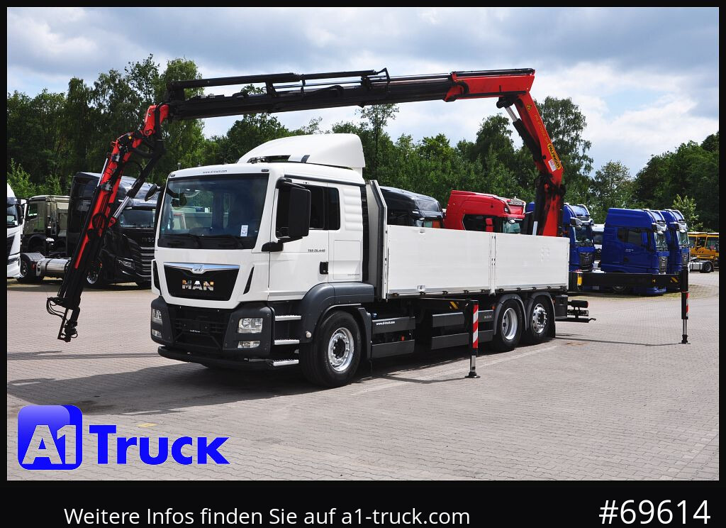 Autokran MAN TGS 26.440, PK27002 Jib 21m, Funk, Lift-Lenkachse,: das Bild 13
