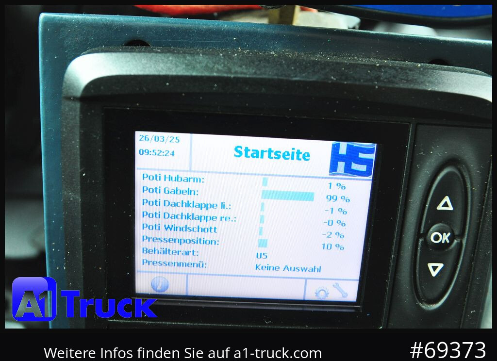 MERCEDES-BENZ Antos 2533, HS Millenium XXL37 Überkopflader, - Müllwagen: das Bild 5 MERCEDES-BENZ Antos 2533, HS Millenium XXL37 Überkopflader, - Müllwagen: das Bild 5