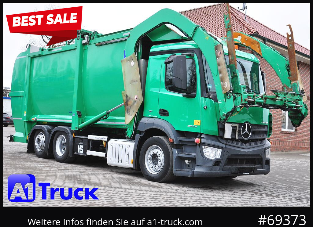 MERCEDES-BENZ Antos 2533, HS Millenium XXL37 Überkopflader, - Müllwagen: das Bild 1 MERCEDES-BENZ Antos 2533, HS Millenium XXL37 Überkopflader, - Müllwagen: das Bild 1
