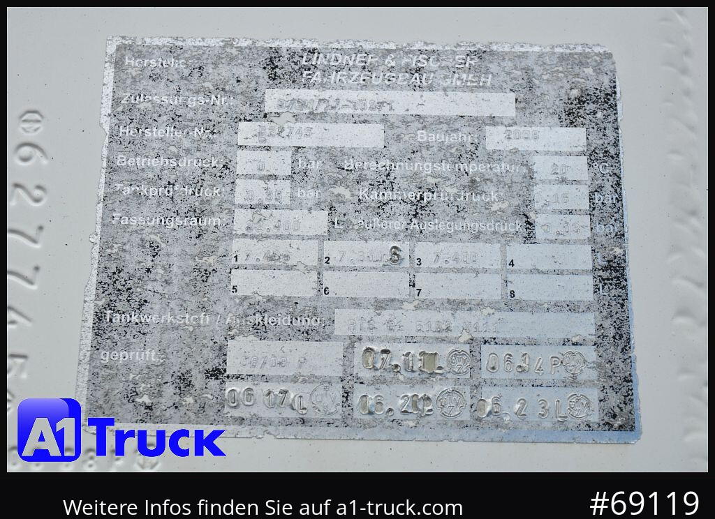 Oben-Untenbef. 22.400 Ltr. 3 KA - Tankanhänger: das Bild 3 Oben-Untenbef. 22.400 Ltr. 3 KA - Tankanhänger: das Bild 3