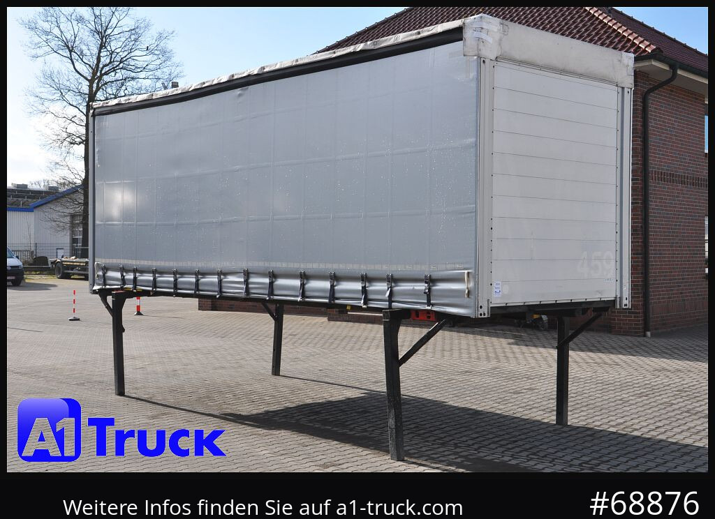 SCHMITZ Schiebeplane 7,45, Alu Stirnwand und Heckportal - Wechselaufbau/ Container: das Bild 1 SCHMITZ Schiebeplane 7,45, Alu Stirnwand und Heckportal - Wechselaufbau/ Container: das Bild 1