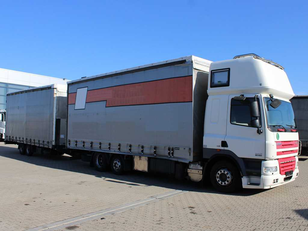 DAF CF 85.460, 6X2, INDEPENDENT AIR CONDITIONING + FLIEGL TPS 100 (2003) - Plane LKW: das Bild 3 DAF CF 85.460, 6X2, INDEPENDENT AIR CONDITIONING + FLIEGL TPS 100 (2003) - Plane LKW: das Bild 3