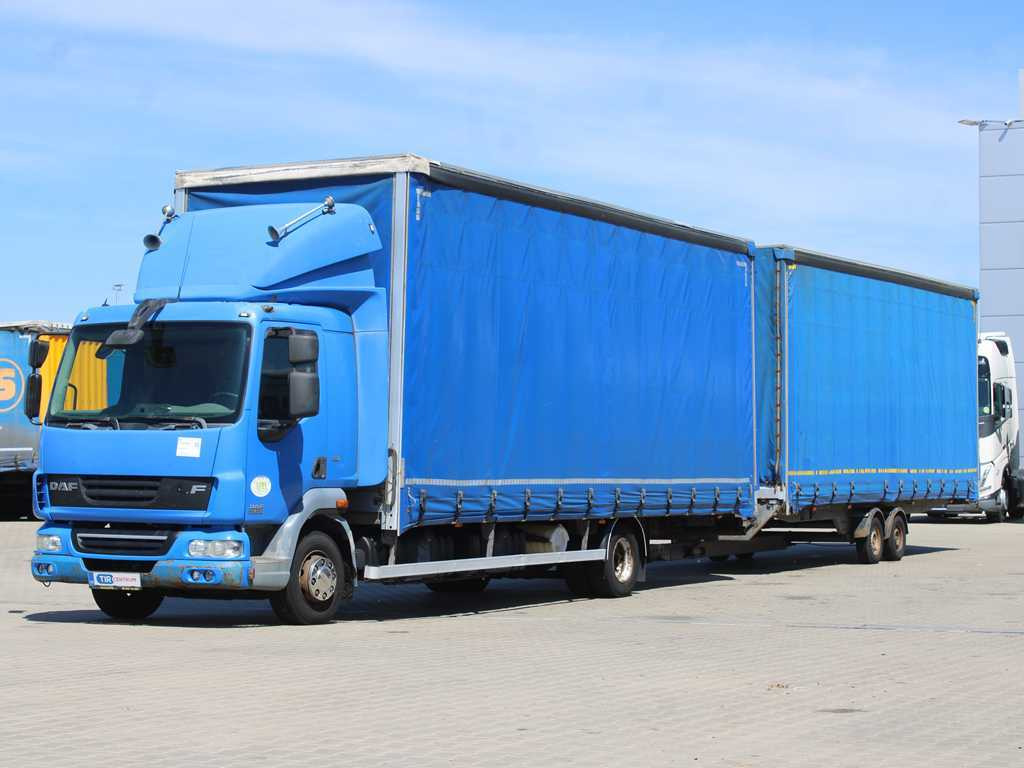 DAF FA LF 45, EURO 5, TYRES 80% + AGADOS TRAILER - Plane LKW: das Bild 1 DAF FA LF 45, EURO 5, TYRES 80% + AGADOS TRAILER - Plane LKW: das Bild 1