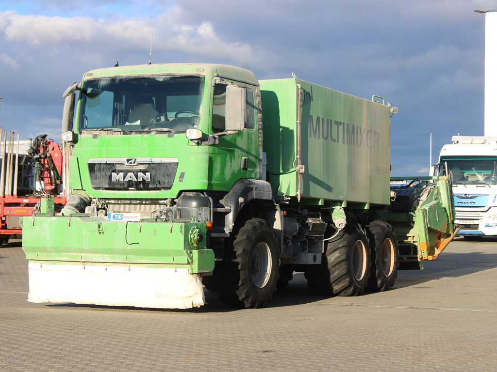 MAN TGS 18.480 6X6 + AMAG multimixer MFT3-19AIO + WIRTGEN WS 250 - LKW: das Bild 1 MAN TGS 18.480 6X6 + AMAG multimixer MFT3-19AIO + WIRTGEN WS 250 - LKW: das Bild 1