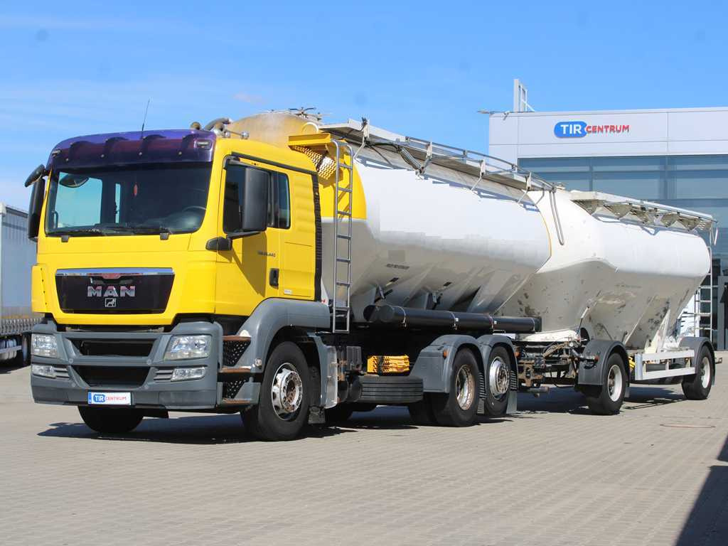 MAN TGA 26.440, 6x2, EURO 5, FELDBINDER 30m3, LIFTING AXLE, SILO + SPITZER (2006) - Tankwagen: das Bild 1 MAN TGA 26.440, 6x2, EURO 5, FELDBINDER 30m3, LIFTING AXLE, SILO + SPITZER (2006) - Tankwagen: das Bild 1