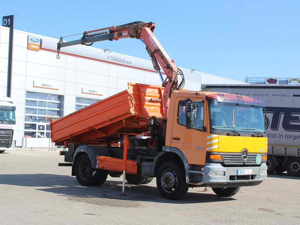 Mercedes-Benz Atego 1523, HYDRAULIC ARM ATLAS 60.1, THREE-SIDED - Kipper, Autokran: das Bild 3 Mercedes-Benz Atego 1523, HYDRAULIC ARM ATLAS 60.1, THREE-SIDED - Kipper, Autokran: das Bild 3