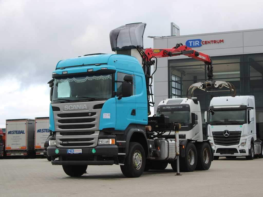 Scania R490, 6X4, EURO 6, DOUBLE CIRCUIT HYDRAULIC, PALFINGER EPSILON M13Z91 - Sattelzugmaschine: das Bild 1 Scania R490, 6X4, EURO 6, DOUBLE CIRCUIT HYDRAULIC, PALFINGER EPSILON M13Z91 - Sattelzugmaschine: das Bild 1