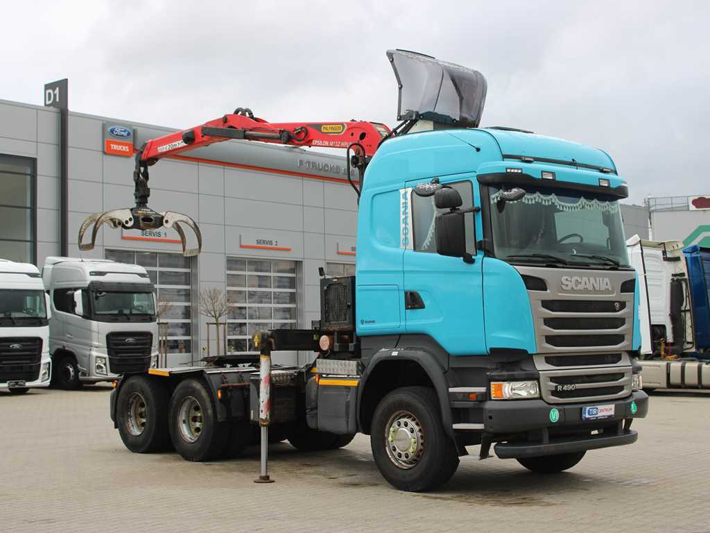 Scania R490, 6X4, EURO 6, DOUBLE CIRCUIT HYDRAULIC, PALFINGER EPSILON M13Z91 - Sattelzugmaschine: das Bild 3 Scania R490, 6X4, EURO 6, DOUBLE CIRCUIT HYDRAULIC, PALFINGER EPSILON M13Z91 - Sattelzugmaschine: das Bild 3