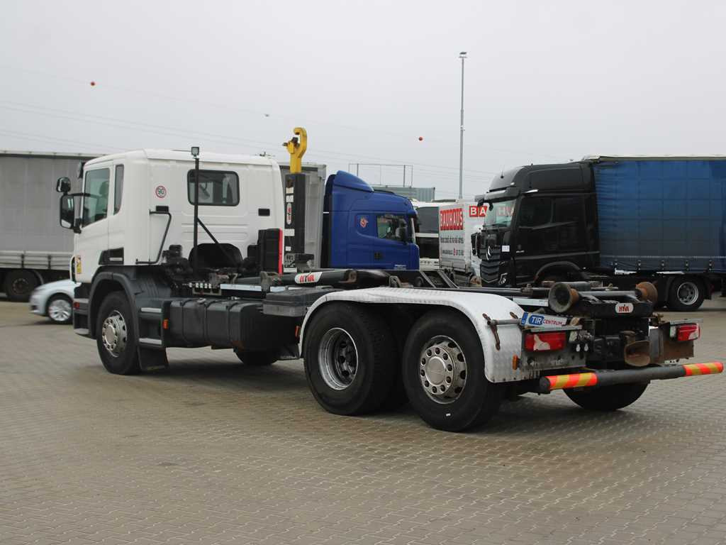 Scania P410, EURO 5, 6X2, CONTAINER HOOK CARRIER, LIFTING AXLE - Abrollkipper: das Bild 5 Scania P410, EURO 5, 6X2, CONTAINER HOOK CARRIER, LIFTING AXLE - Abrollkipper: das Bild 5