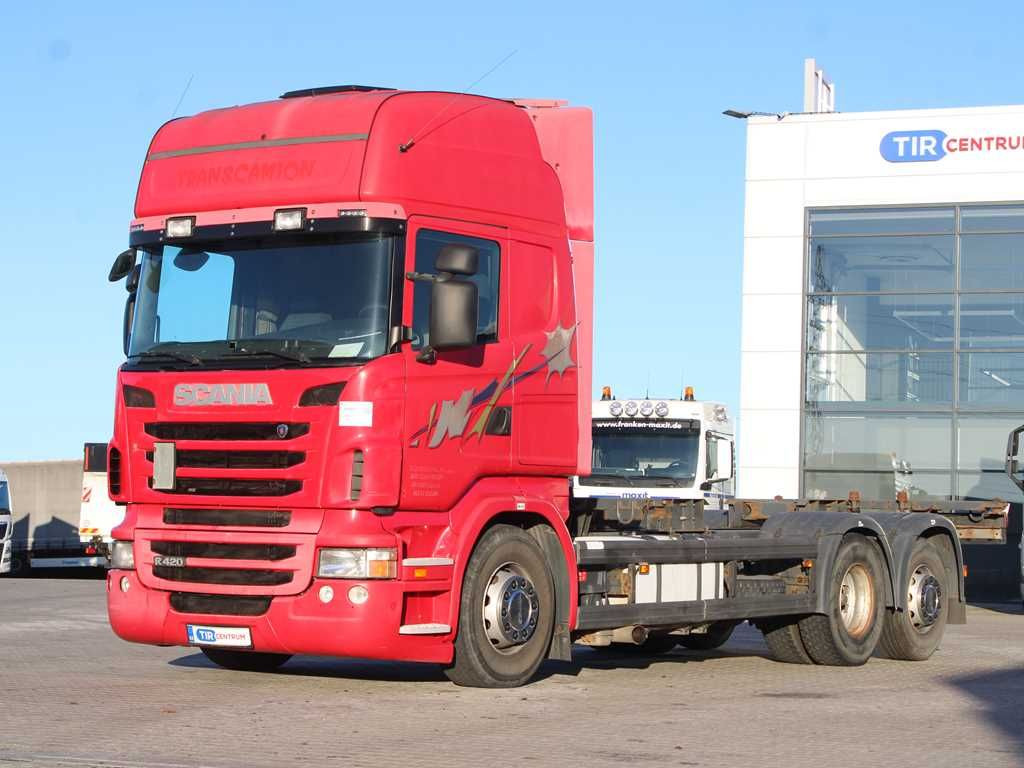 Scania R 420 LB, EURO 5, 6X2, MNB, BDF, RETARDER - Containerwagen/ Wechselfahrgestell LKW: das Bild 1 Scania R 420 LB, EURO 5, 6X2, MNB, BDF, RETARDER - Containerwagen/ Wechselfahrgestell LKW: das Bild 1