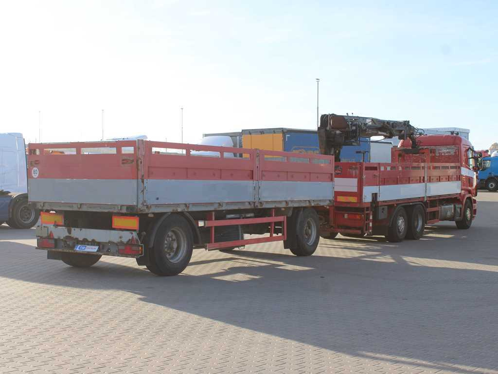 Scania R380, EURO 3, 6X2, LIFT AXLE, HIAB 166K + KOGEL ANBS(1996) - Pritsche LKW, Autokran: das Bild 4 Scania R380, EURO 3, 6X2, LIFT AXLE, HIAB 166K + KOGEL ANBS(1996) - Pritsche LKW, Autokran: das Bild 4