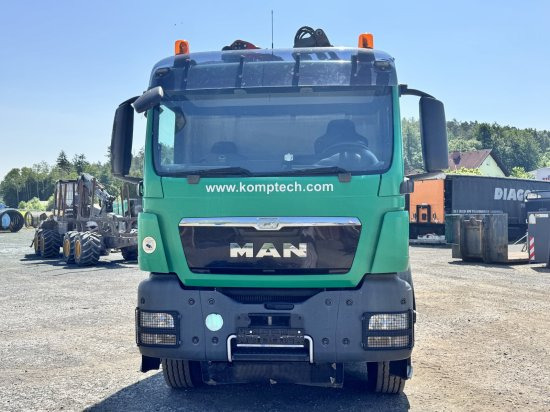 Forstmaschine, LKW MAN TGS 35.540 8x4  mit Komptech-Zusatzeinheit: das Bild 6