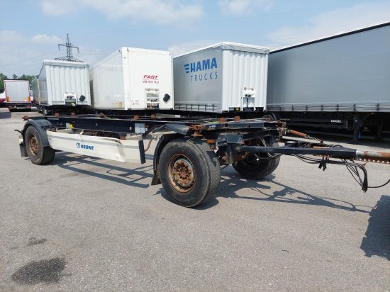 Krone AZ 18, Standard-Lafette Krone-Achsen, - Container/ Wechselfahrgestell Anhänger: das Bild 1 Krone AZ 18, Standard-Lafette Krone-Achsen, - Container/ Wechselfahrgestell Anhänger: das Bild 1