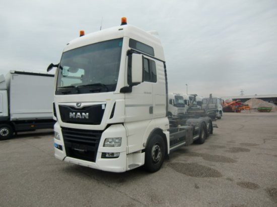 MAN TGX 26.460 XXL 6x2 Liftachse Euro 6 Unterfaltbühne - Containerwagen/ Wechselfahrgestell LKW: das Bild 1 MAN TGX 26.460 XXL 6x2 Liftachse Euro 6 Unterfaltbühne - Containerwagen/ Wechselfahrgestell LKW: das Bild 1