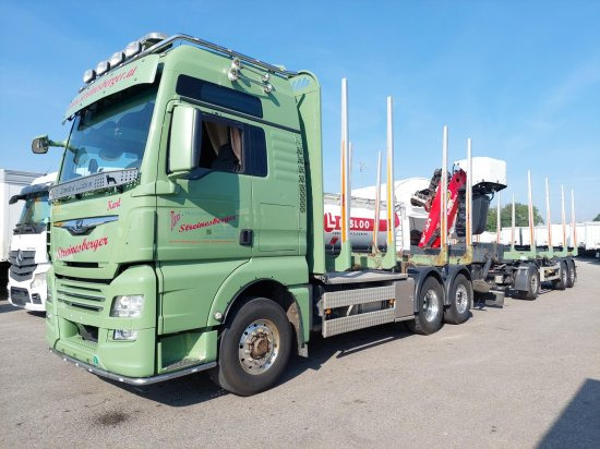 MAN TGX 26.500 6x4x4 Holztransporter, Motor Neu - Holztransporter, Autokran: das Bild 1 MAN TGX 26.500 6x4x4 Holztransporter, Motor Neu - Holztransporter, Autokran: das Bild 1