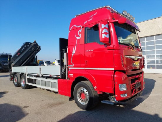 MAN TGX 26.510 BL Pritsche, Intarder, HIAB X-HIPRO 558EP-5, Alu-Felgen, Lenkachse, - Pritsche LKW, Autokran: das Bild 3 MAN TGX 26.510 BL Pritsche, Intarder, HIAB X-HIPRO 558EP-5, Alu-Felgen, Lenkachse, - Pritsche LKW, Autokran: das Bild 3