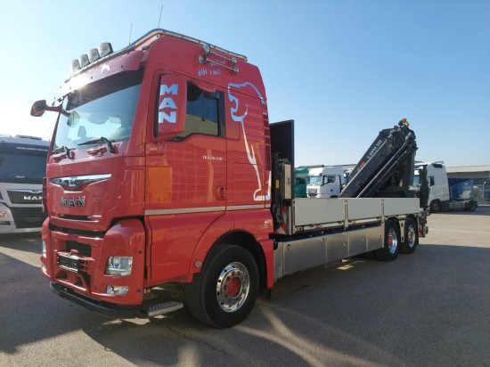 MAN TGX 26.510 BL Pritsche, Intarder, HIAB X-HIPRO 558EP-5, Alu-Felgen, Lenkachse, - Pritsche LKW, Autokran: das Bild 1 MAN TGX 26.510 BL Pritsche, Intarder, HIAB X-HIPRO 558EP-5, Alu-Felgen, Lenkachse, - Pritsche LKW, Autokran: das Bild 1