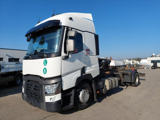 Renault T430 BDF-Wechselfahrgestell, 4x2 LL, EURO6, VEB+ - Containerwagen/ Wechselfahrgestell LKW: das Bild 1 Renault T430 BDF-Wechselfahrgestell, 4x2 LL, EURO6, VEB+ - Containerwagen/ Wechselfahrgestell LKW: das Bild 1