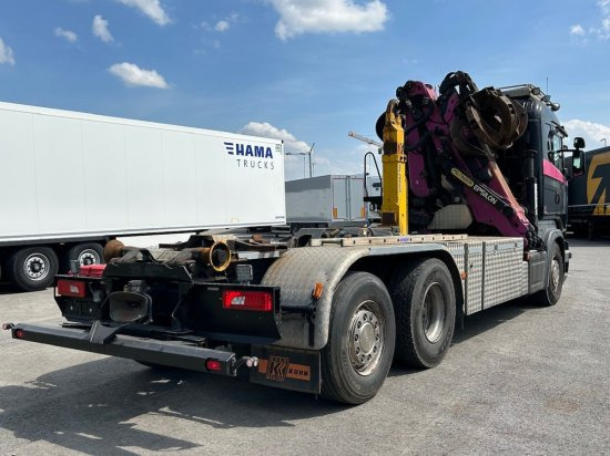 Scania R580 6x2, Schrottkran, E6, Lenk-Lift-Achse - Abrollkipper, Autokran: das Bild 5 Scania R580 6x2, Schrottkran, E6, Lenk-Lift-Achse - Abrollkipper, Autokran: das Bild 5