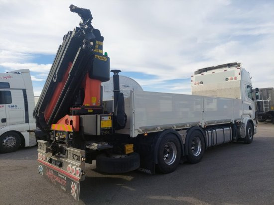 Scania R730 6x4 Pritsche, Voll-Luft Palfinger PK27002 Kran Retarder, Alu-Felgen, - Pritsche LKW, Autokran: das Bild 4 Scania R730 6x4 Pritsche, Voll-Luft Palfinger PK27002 Kran Retarder, Alu-Felgen, - Pritsche LKW, Autokran: das Bild 4