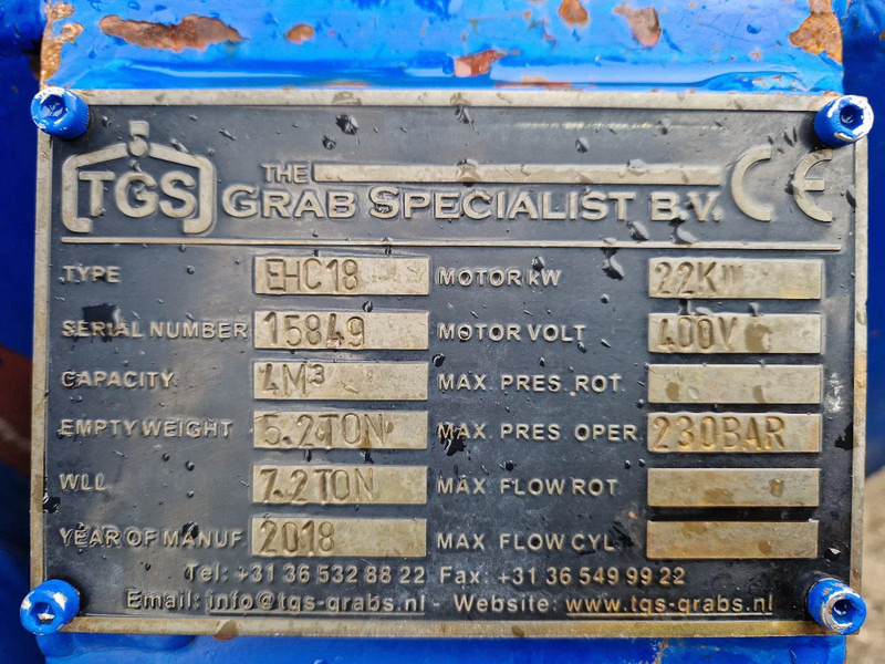 Greifer für Baumaschine The Grab Specialist elektro hydraulische bakgrijper ECS18 ( 2X): das Bild 12 Greifer für Baumaschine The Grab Specialist elektro hydraulische bakgrijper ECS18 ( 2X): das Bild 12