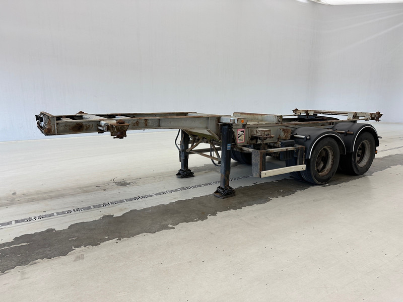 Container/ Wechselfahrgestell Auflieger ASCA Bi-train skelet 20 ft: das Bild 11