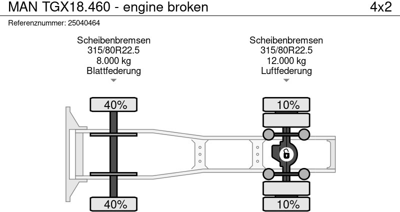 Sattelzugmaschine MAN TGX18.460 - engine broken: das Bild 14