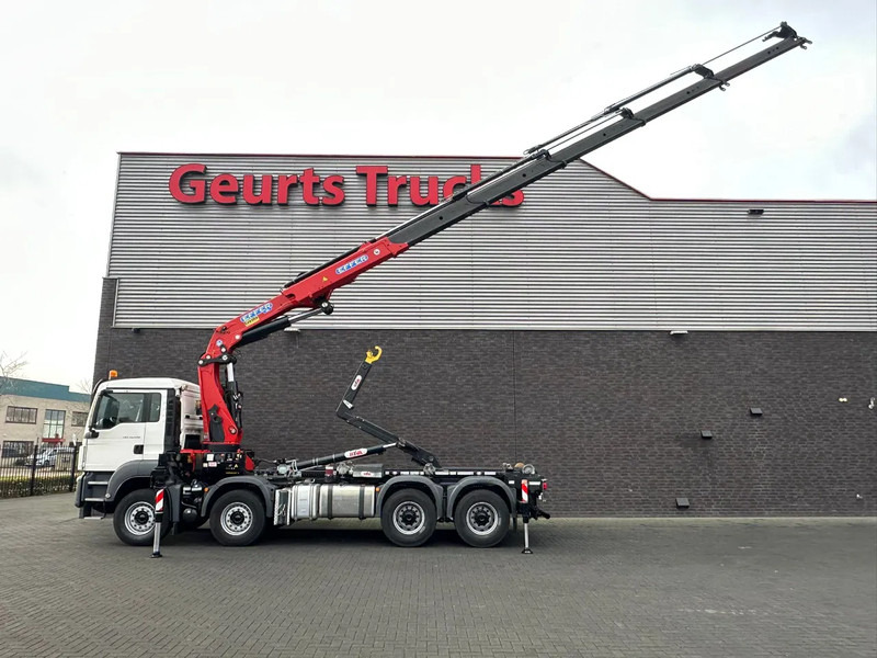 MAN TGS 35.460 8X4 BL+ HYVA 18.55.S HAAKARMSYSTEEM EFFER 395-5 KRAAN/KRAN/CRANE/GRUA - Abrollkipper, Autokran: das Bild 4 MAN TGS 35.460 8X4 BL+ HYVA 18.55.S HAAKARMSYSTEEM EFFER 395-5 KRAAN/KRAN/CRANE/GRUA - Abrollkipper, Autokran: das Bild 4