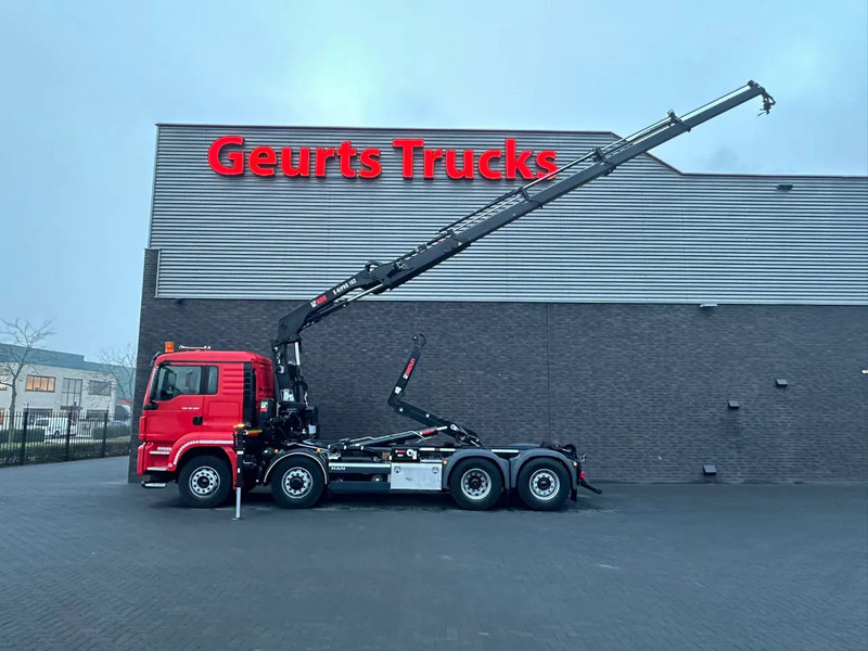 MAN TGS 35.500 8X4H-6 MET MULTILIFT ULT T 21 S51 HAAKARMSYSTEEM + HIAB X-HIPRO 192 E-4 KRAAN/CRANE/KRAN/GRUA - Abrollkipper, Autokran: das Bild 5 MAN TGS 35.500 8X4H-6 MET MULTILIFT ULT T 21 S51 HAAKARMSYSTEEM + HIAB X-HIPRO 192 E-4 KRAAN/CRANE/KRAN/GRUA - Abrollkipper, Autokran: das Bild 5