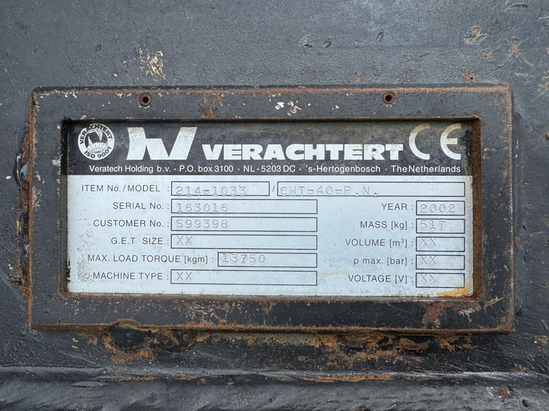 Schnellwechsler Verachtert CWT-40-H4N tilting quick coupler CW40 214-1033: das Bild 10