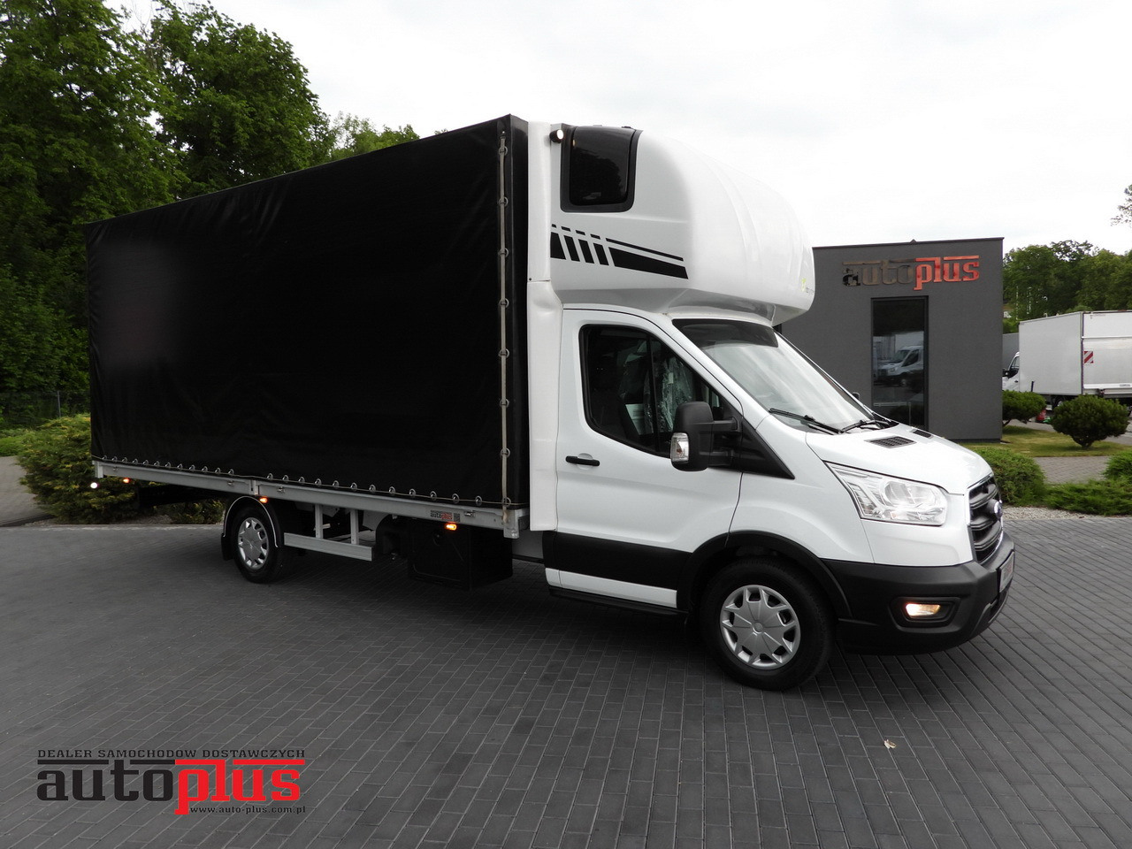 Planen Transporter FORD TRANSIT  TARPAULIN 10 PALLETS WEBASTO CRUISE CONTROL LED LIGHTS PNEUMATICS AIR CONDITIONING  160HP: das Bild 1