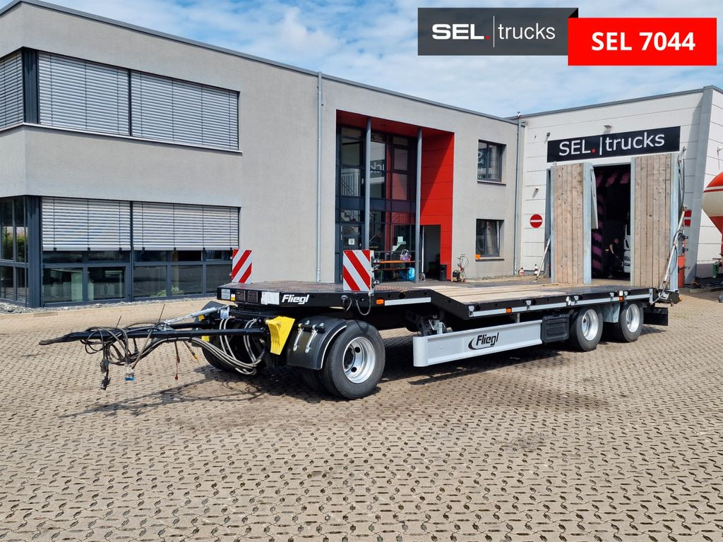 Fliegl DTS 300 / Rampen - Tieflader Anhänger: das Bild 1 Fliegl DTS 300 / Rampen - Tieflader Anhänger: das Bild 1