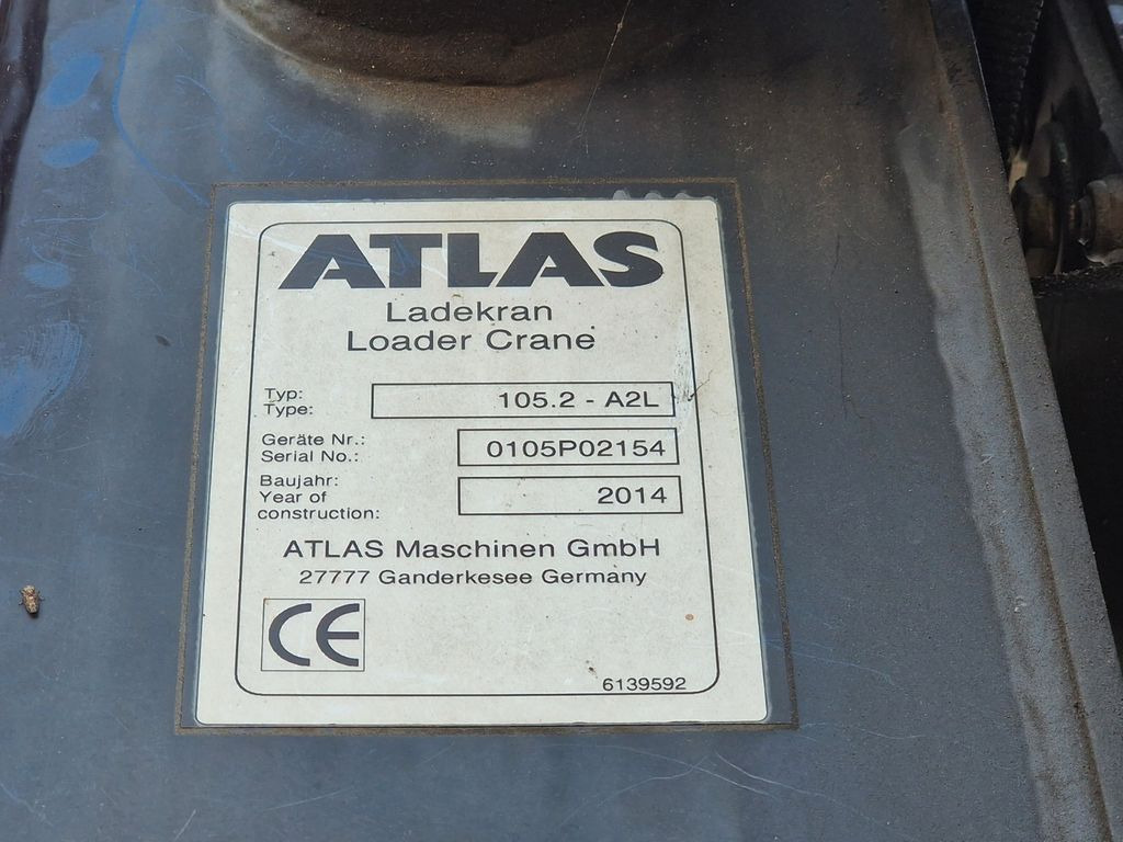 Autokran Mercedes-Benz Arocs 1830 / Atlas 105.2 - A2L / NEUE BATTERIEN: das Bild 15
