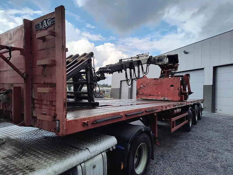 LAG 16000-R KENNIS CRANE - 2 STEERING AXLES - Pritschenauflieger/ Plattformauflieger: das Bild 1 LAG 16000-R KENNIS CRANE - 2 STEERING AXLES - Pritschenauflieger/ Plattformauflieger: das Bild 1