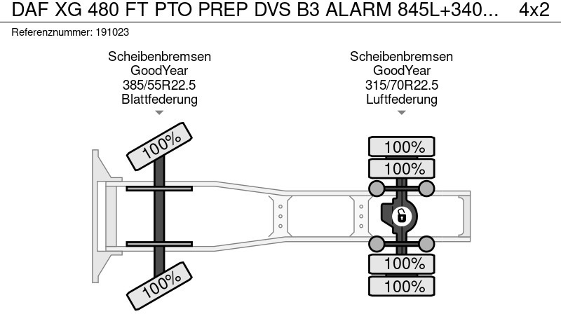 DAF XG 480 FT PTO PREP DVS B3 ALARM 845L+340L TANK COMING SOON - Sattelzugmaschine: das Bild 2 DAF XG 480 FT PTO PREP DVS B3 ALARM 845L+340L TANK COMING SOON - Sattelzugmaschine: das Bild 2