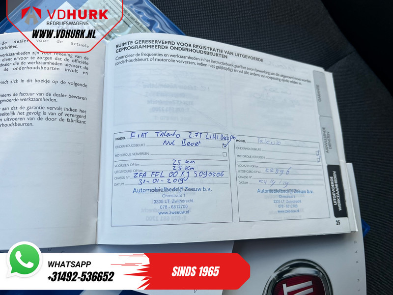 Kleintransporter Fiat Talento 1.6 MJ 125 pk EXPORT ONLY NL Auto/ Dealer Ond./ Cruise/ Camera/ Airco/ Trekhaak: das Bild 14