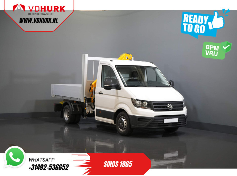 Pritsche Transporter Volkswagen Crafter 50 165 pk Effer 352S Kraan/ Crane/ Kran/ Autokran/ PTO/ Open laadbak/ Dubbel Lucht: das Bild 8