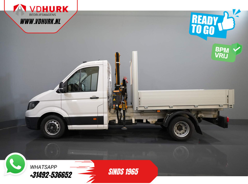 Pritsche Transporter Volkswagen Crafter 50 165 pk Effer 352S Kraan/ Crane/ Kran/ Autokran/ PTO/ Open laadbak/ Dubbel Lucht: das Bild 9