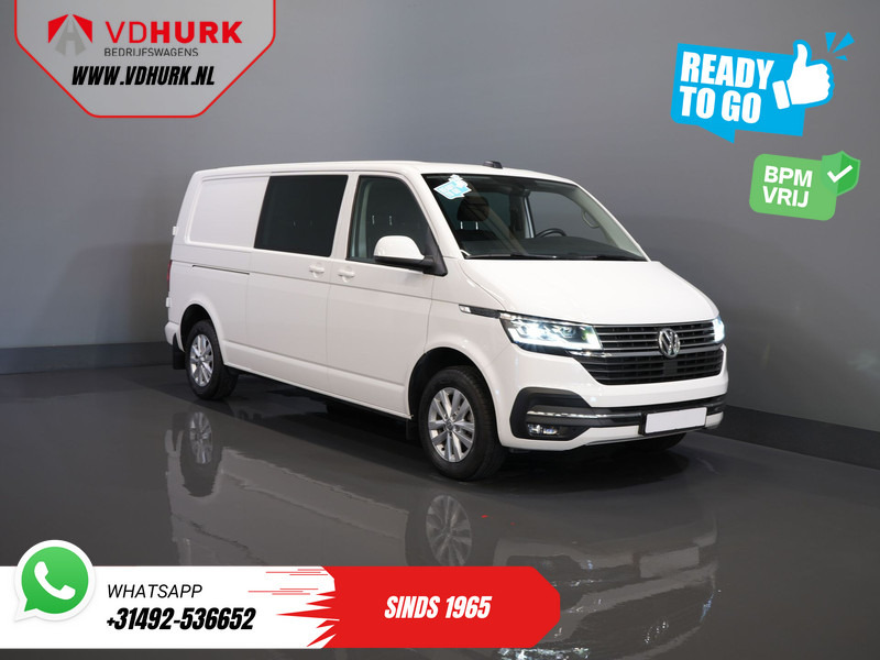 Volkswagen Transporter 2.0 TDI 150 pk Aut. L2 DC Dubbel Cabine BPM VRIJ! Ready2Go 2xSchuifdeur/ Adapt Cruise/ LED/ Standkachel/ Stoelverw./ Carplay/ Ca - Kleintransporter, Transporter mit Doppelkabine: das Bild 1 Volkswagen Transporter 2.0 TDI 150 pk Aut. L2 DC Dubbel Cabine BPM VRIJ! Ready2Go 2xSchuifdeur/ Adapt Cruise/ LED/ Standkachel/ Stoelverw./ Carplay/ Ca - Kleintransporter, Transporter mit Doppelkabine: das Bild 1