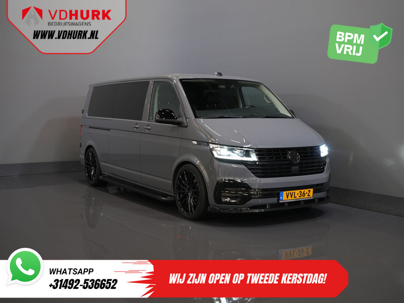 Volkswagen Transporter T6.1 2.0 TDI 150 pk DSG Aut. L2 DC Dubbel Cabine 6 Pers./ LED/ Leder/ Bilstein/ Alpine/ 20'' LMV/ Glasslook/ Alarm III/ Carplay/ - Kleintransporter, Transporter mit Doppelkabine: das Bild 1 Volkswagen Transporter T6.1 2.0 TDI 150 pk DSG Aut. L2 DC Dubbel Cabine 6 Pers./ LED/ Leder/ Bilstein/ Alpine/ 20'' LMV/ Glasslook/ Alarm III/ Carplay/ - Kleintransporter, Transporter mit Doppelkabine: das Bild 1