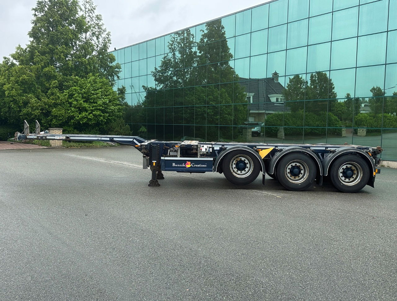 D-TEC Flexitrailer Multi Liftaxle Drumbrakes TOP Condition NL Trailer 2 Pieces - Container/ Wechselfahrgestell Auflieger: das Bild 2 D-TEC Flexitrailer Multi Liftaxle Drumbrakes TOP Condition NL Trailer 2 Pieces - Container/ Wechselfahrgestell Auflieger: das Bild 2