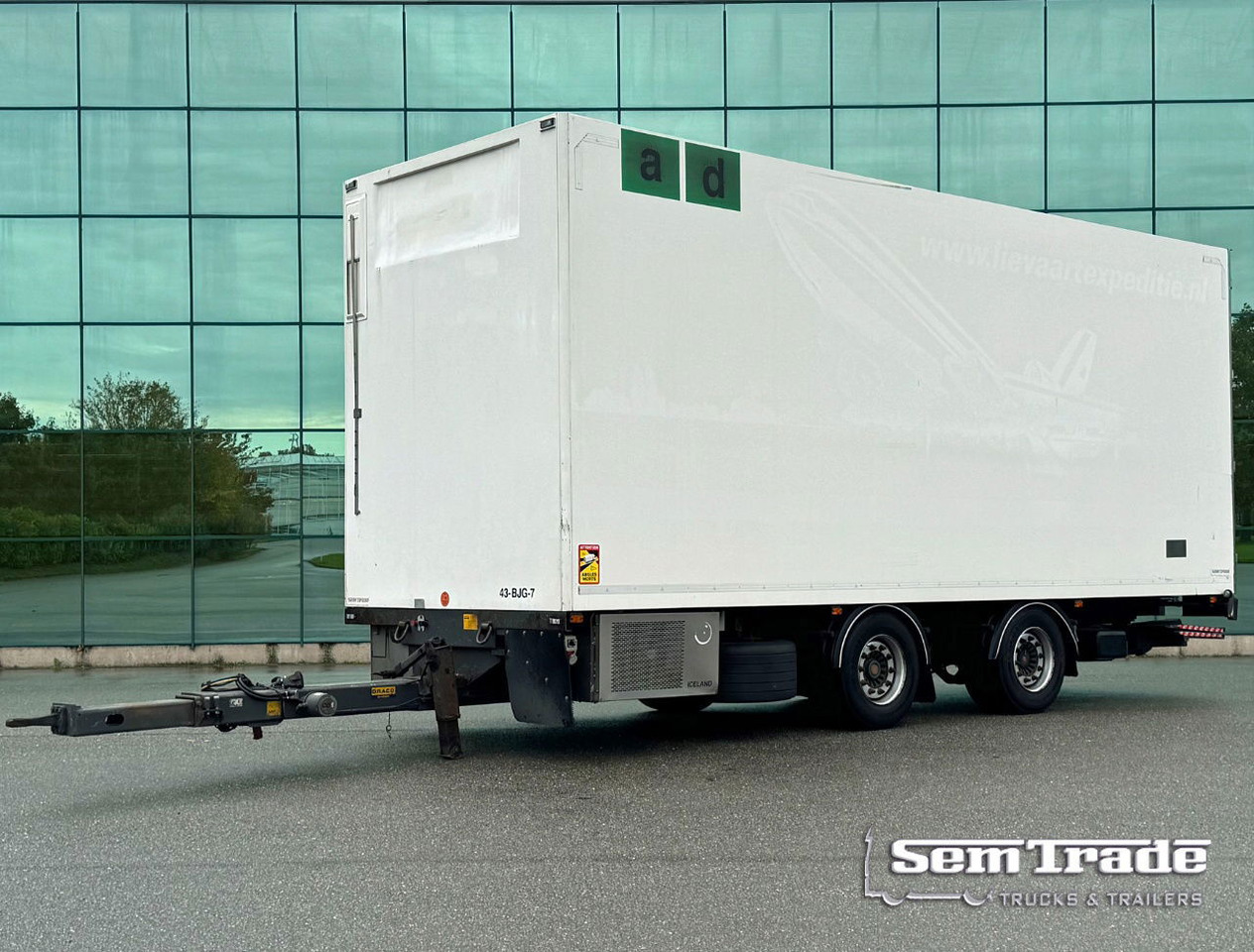 DRACO MZS 218 Wipkar 750 x 250 x 290 CM Inside Tail Lift 2021 TRS Iceland TOP Condition NL Trailertrailer - Koffer Anhänger: das Bild 1 DRACO MZS 218 Wipkar 750 x 250 x 290 CM Inside Tail Lift 2021 TRS Iceland TOP Condition NL Trailertrailer - Koffer Anhänger: das Bild 1