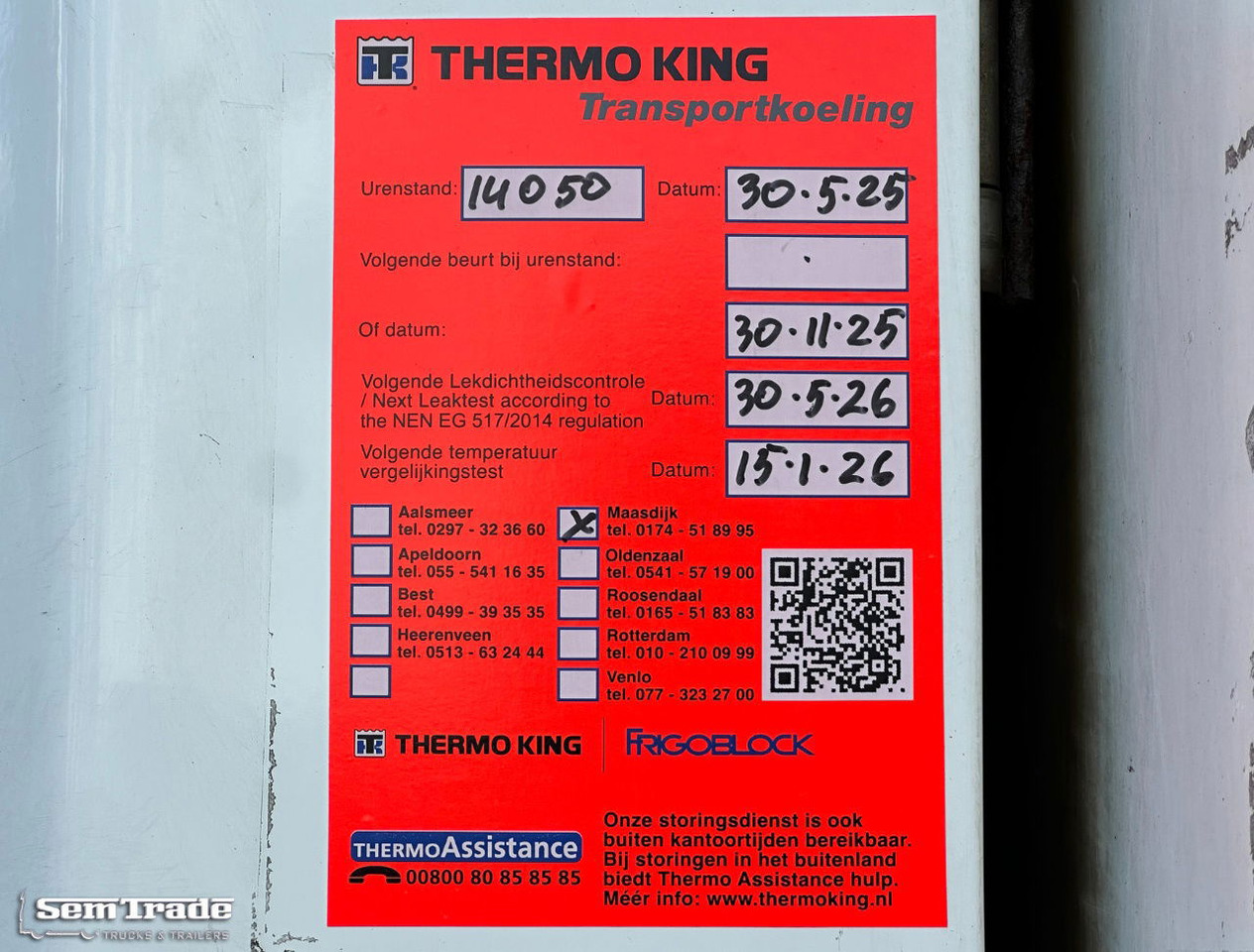 Kühlkoffer Auflieger Diversen SCBS3B Thermo King SLXe 300 Lift Axle Holland Trailer 3 Pieces IN Stock: das Bild 12