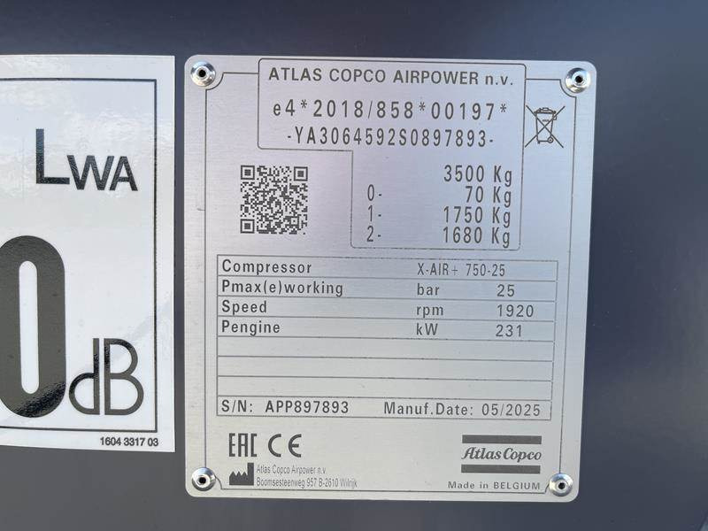 Luftkompressor Atlas-Copco X-AIR+750-25: das Bild 9