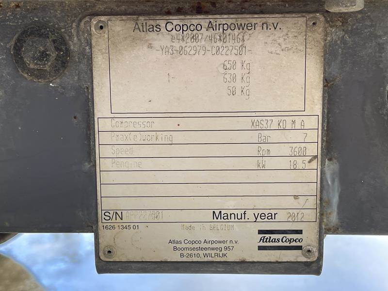 Atlas-Copco XAS 37 KD - Luftkompressor: das Bild 4 Atlas-Copco XAS 37 KD - Luftkompressor: das Bild 4