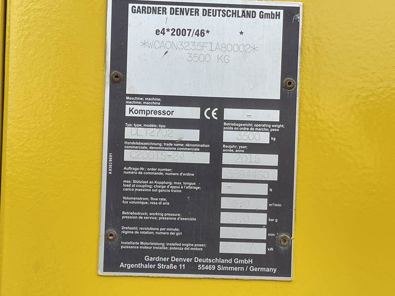 Compair C 200 TS - 24 - Luftkompressor: das Bild 2 Compair C 200 TS - 24 - Luftkompressor: das Bild 2