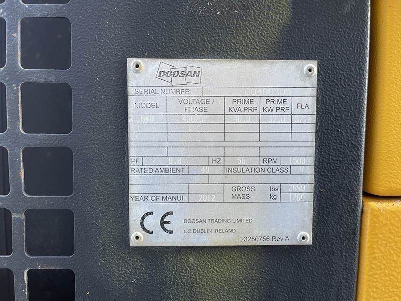 Doosan G 40 - Stromgenerator: das Bild 4 Doosan G 40 - Stromgenerator: das Bild 4